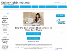 Tablet Screenshot of onlinehighschool.org